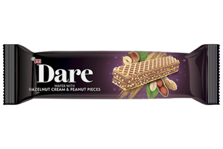 Dare Wafer with Hazelnut Cream & Peanut Pieces 29G